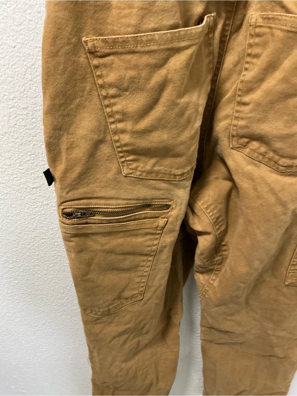 Kids' Dovetail Tan Canvas Overalls - Picture 6 of 7